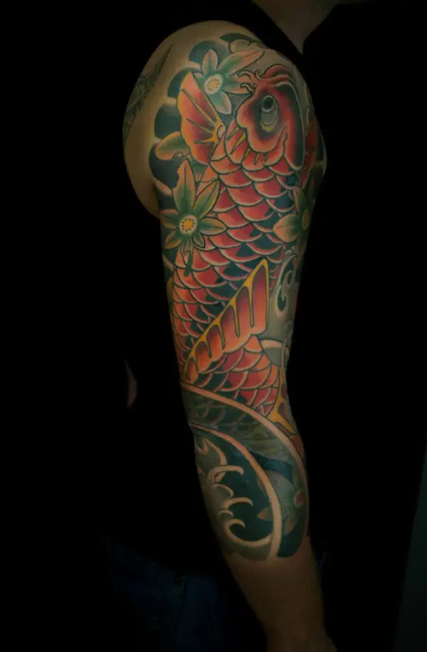 Tatouage Irezumi carpe koï